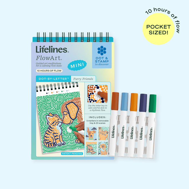 FlowArt® Mini - Dot - by - Letter Furry Friends - Lifelines