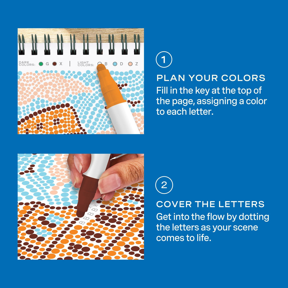 FlowArt® Mini - Dot-by-Letter Postcard Places - Lifelines