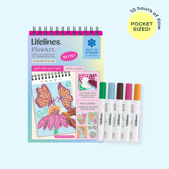 FlowArt® Mini - Dot - by - Letter Pretty Petals - Lifelines