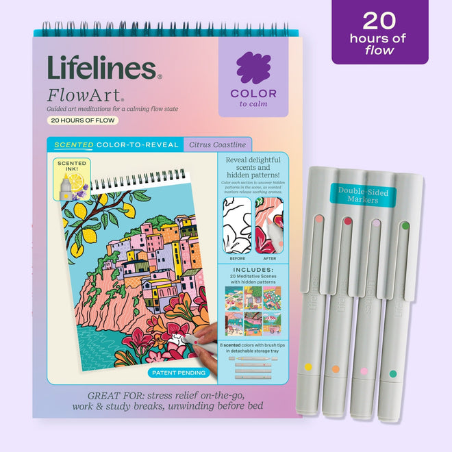 FlowArt® - Scented Color-to-Reveal, Citrus Coastline - Lifelines