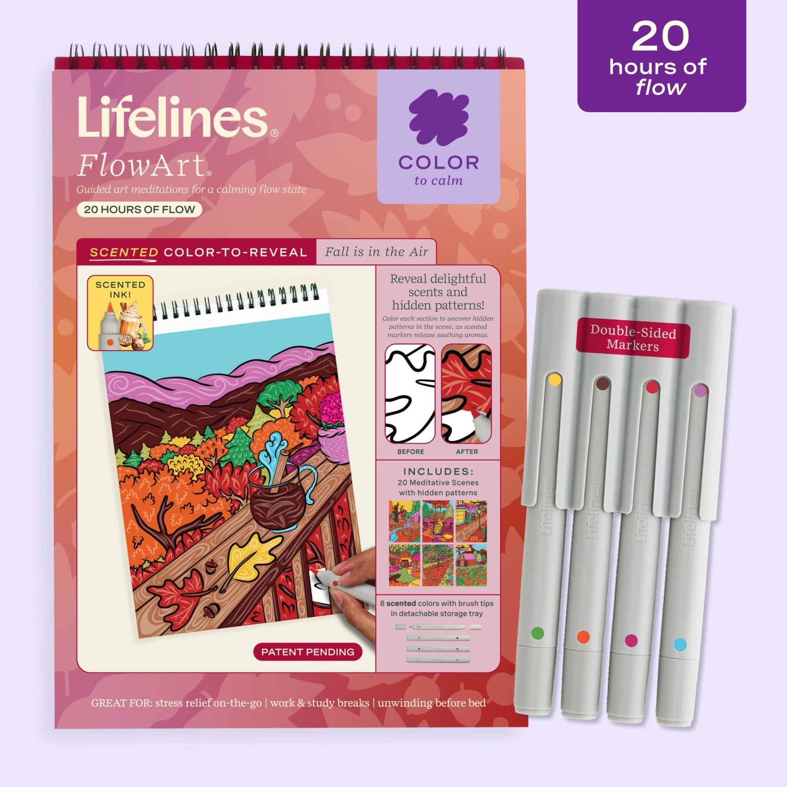 FlowArt® - Scented Color-to-Reveal, Fall is in the Air - Lifelines