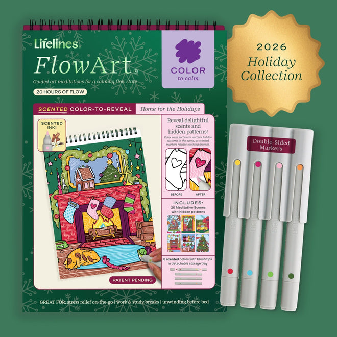 FlowArt® - Scented Color-to-Reveal, Home for the Holidays - Lifelines