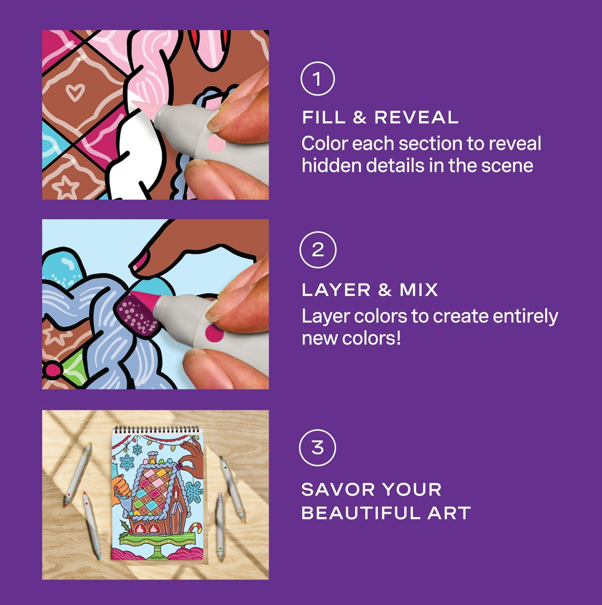 FlowArt® - Scented Color-to-Reveal, Home for the Holidays - Lifelines