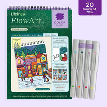 FlowArt® - Scented Color-to-Reveal, Snowy Village - Lifelines