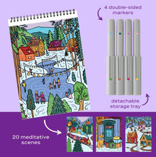 FlowArt® - Scented Color-to-Reveal, Snowy Village - Lifelines