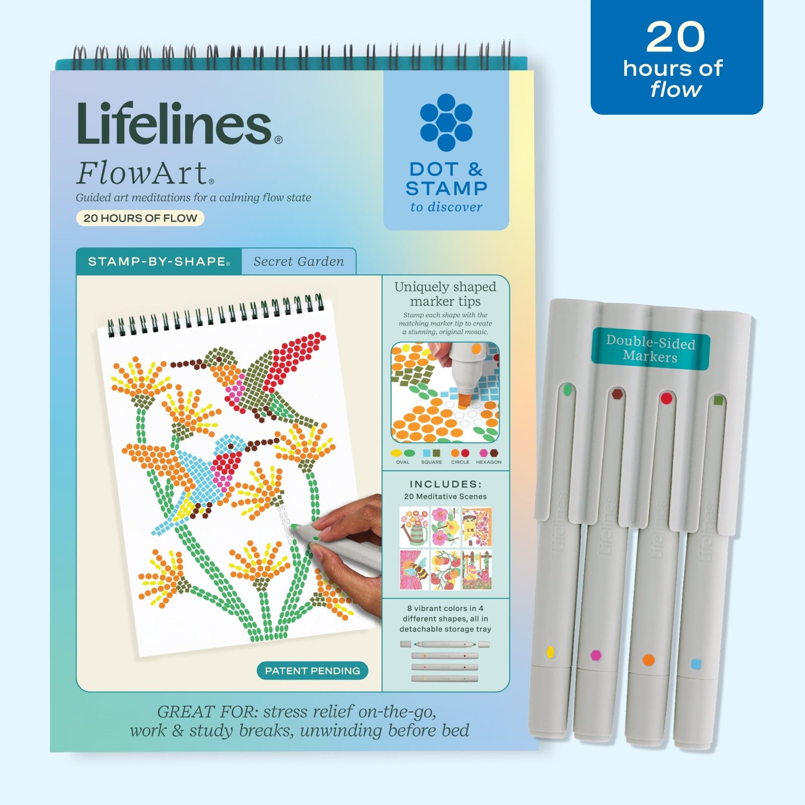 FlowArt® - Stamp - By - Shape, Secret Garden - Lifelines