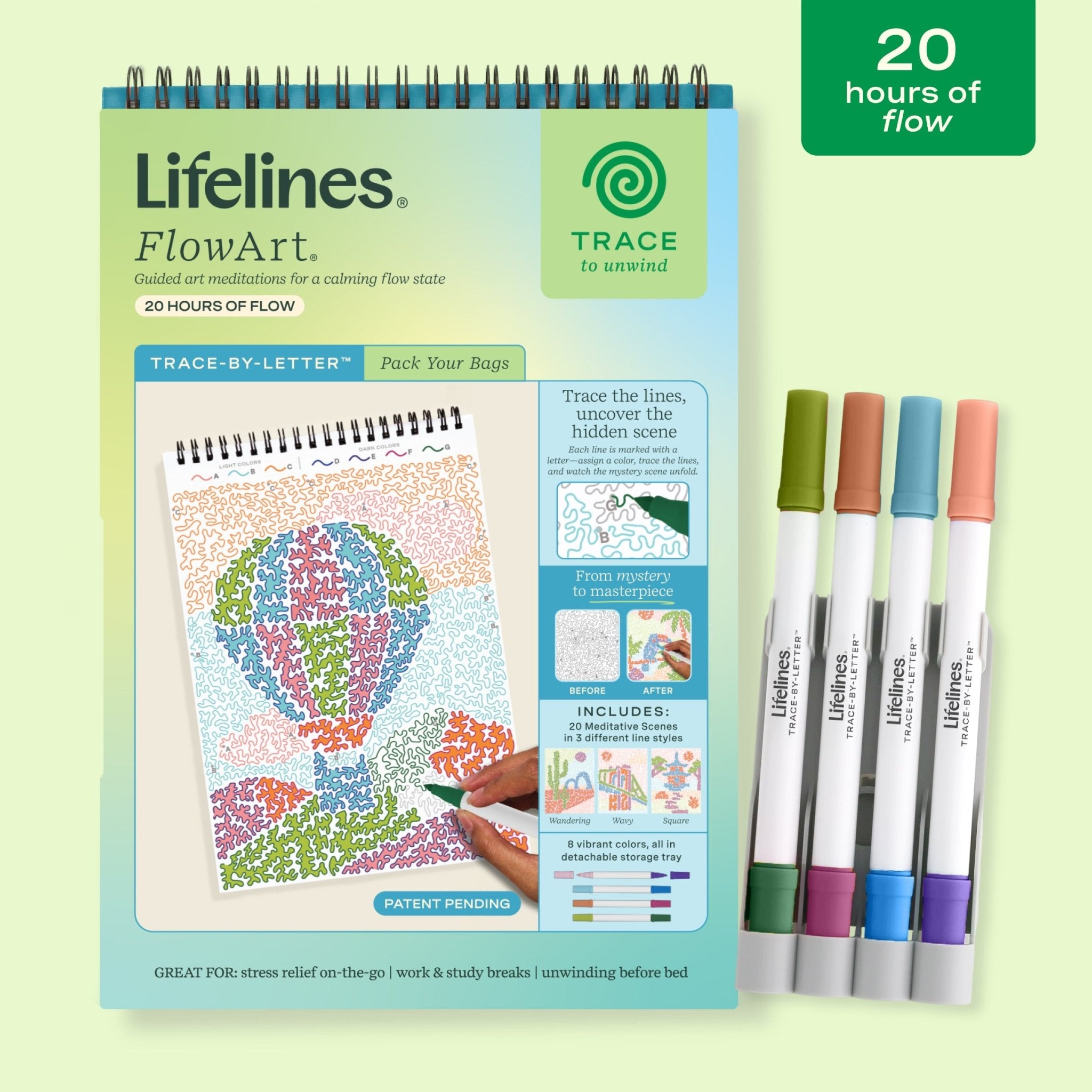FlowArt® - Trace - By - Letter, Pack Your Bags - Lifelines