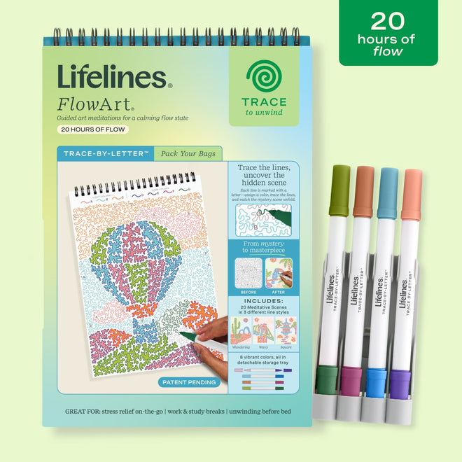 FlowArt® - Trace - By - Letter, Pack Your Bags - Lifelines