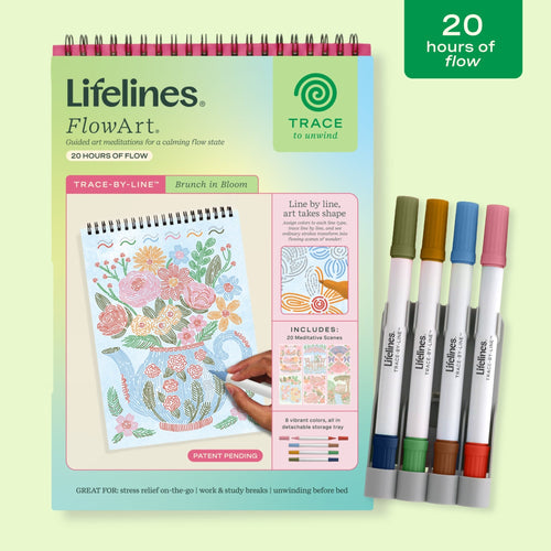 FlowArt® - Trace-By-Line, Brunch in Bloom - Lifelines