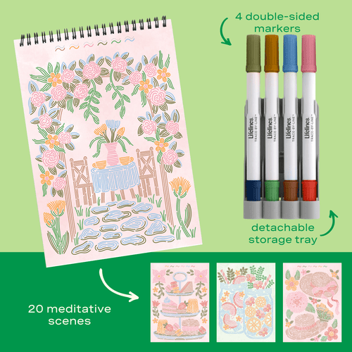 FlowArt® - Trace-By-Line, Brunch in Bloom - Lifelines