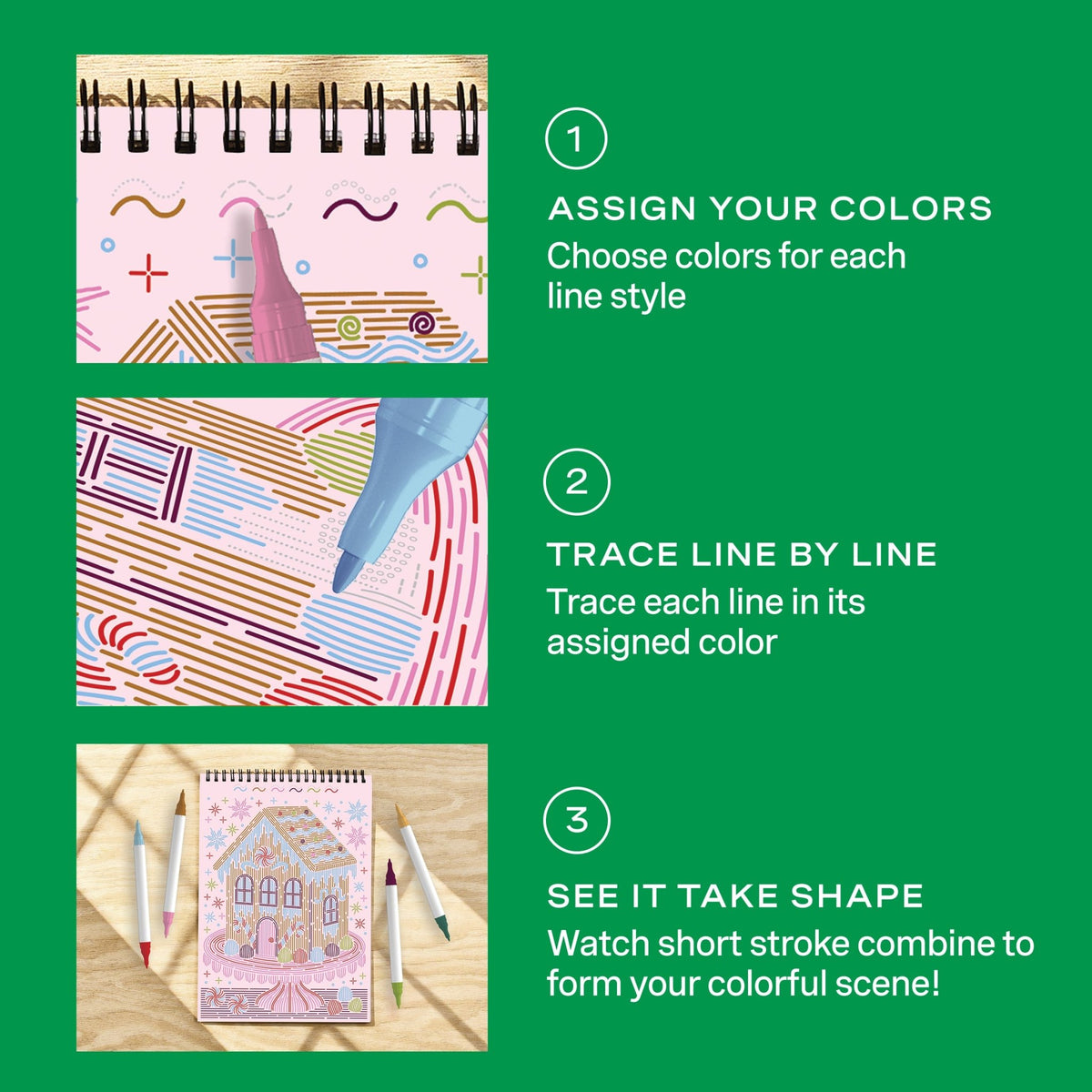 FlowArt® - Trace-by-Line, Gingerbread Delight - Lifelines