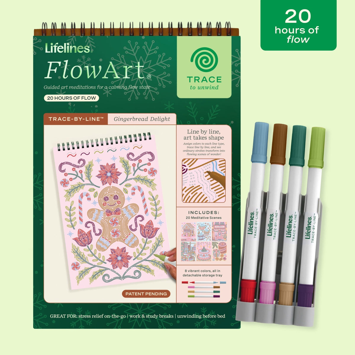 FlowArt® - Trace-by-Line, Gingerbread Delight - Lifelines