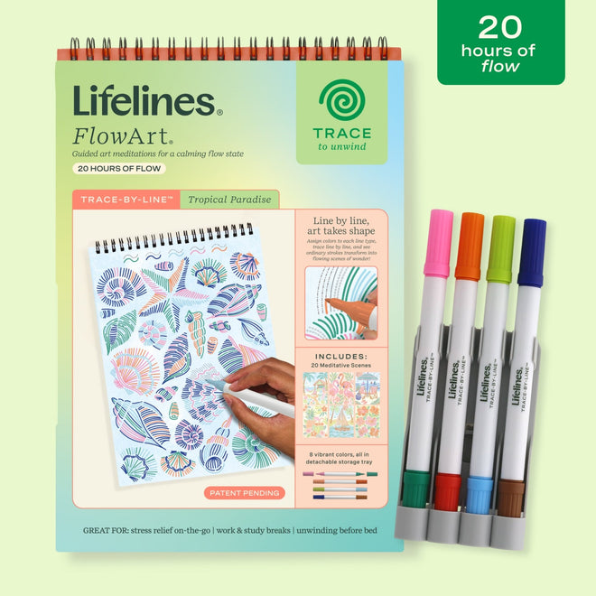 FlowArt® - Trace - By - Line, Tropical Paradise - Lifelines
