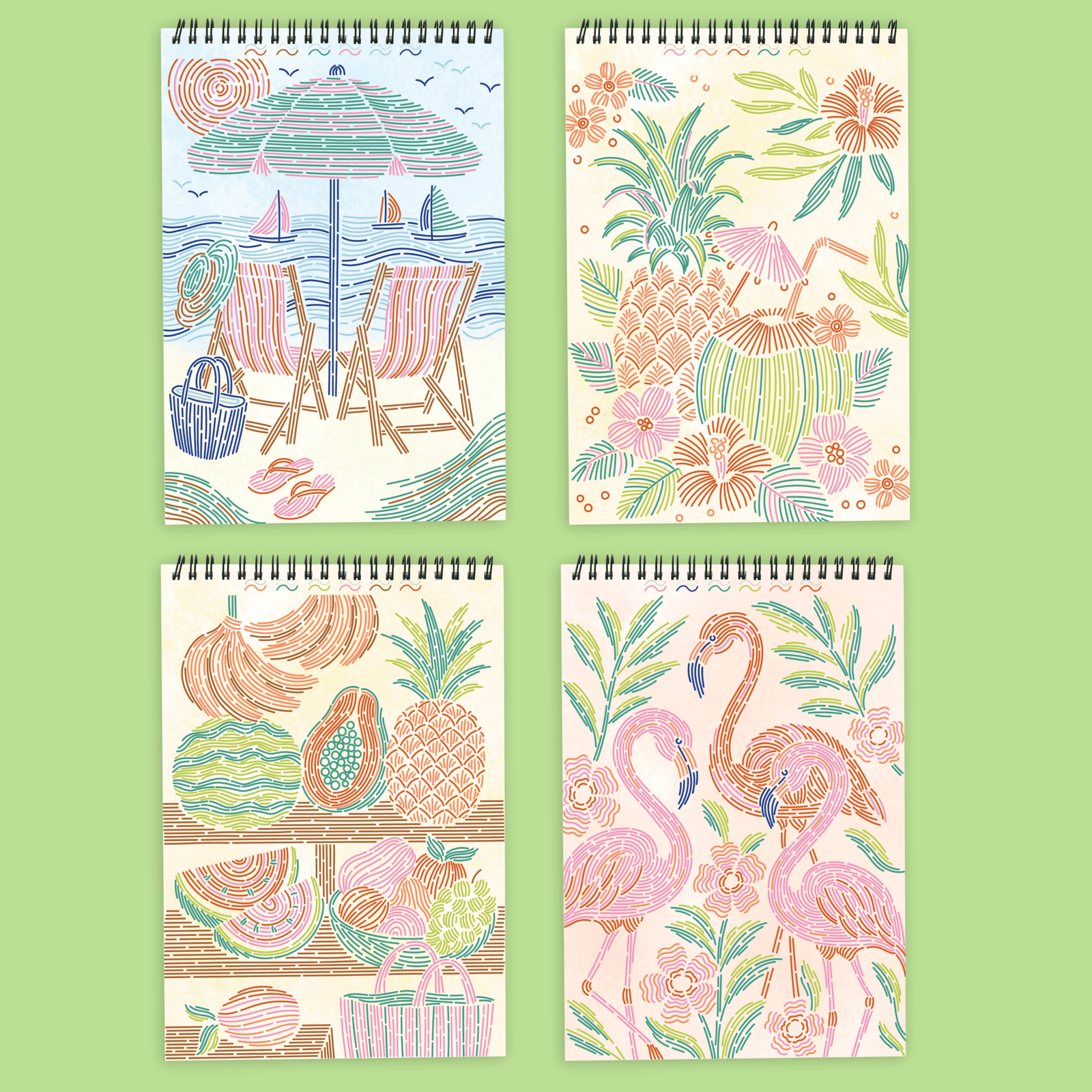 FlowArt® - Trace - By - Line, Tropical Paradise - Lifelines
