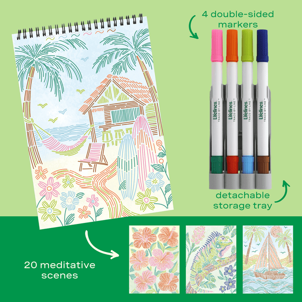FlowArt® - Trace - By - Line, Tropical Paradise - Lifelines