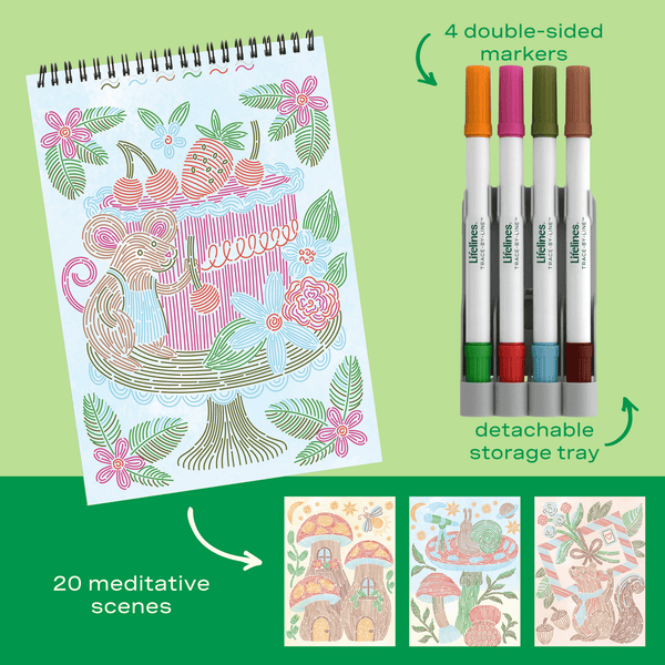 FlowArt® - Trace - By - Line, Woodland Whimsy - Lifelines