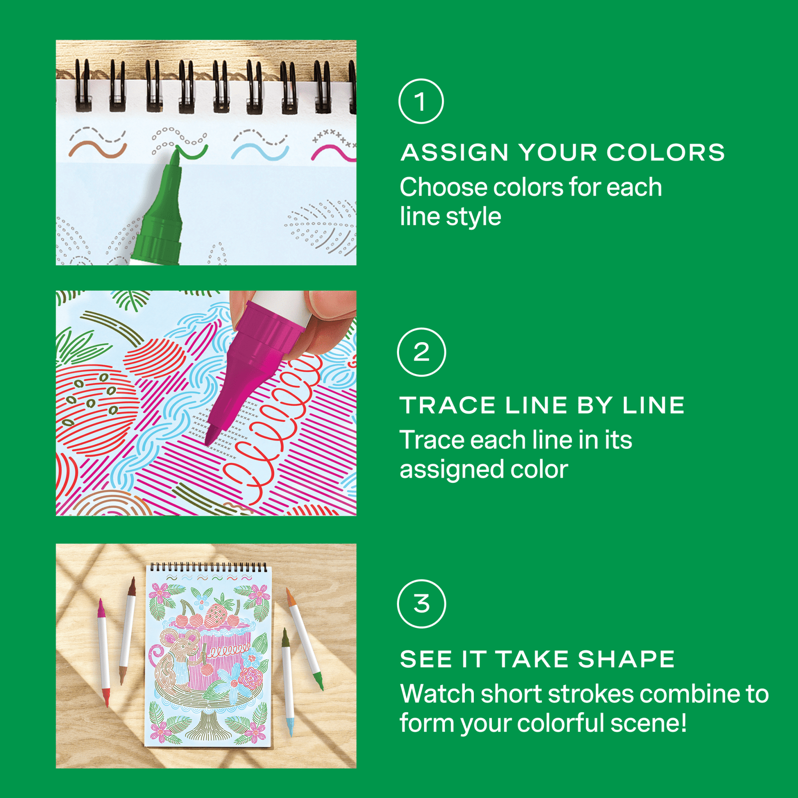 FlowArt® - Trace - By - Line, Woodland Whimsy - Lifelines