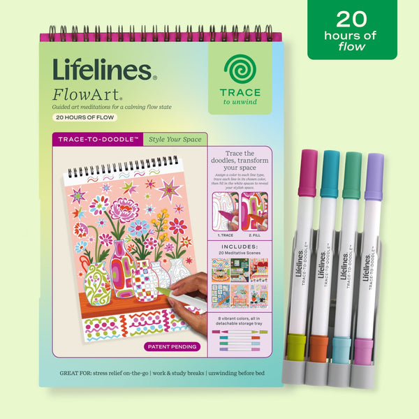 FlowArt® - Trace - To - Doodle, Style Your Space - Lifelines