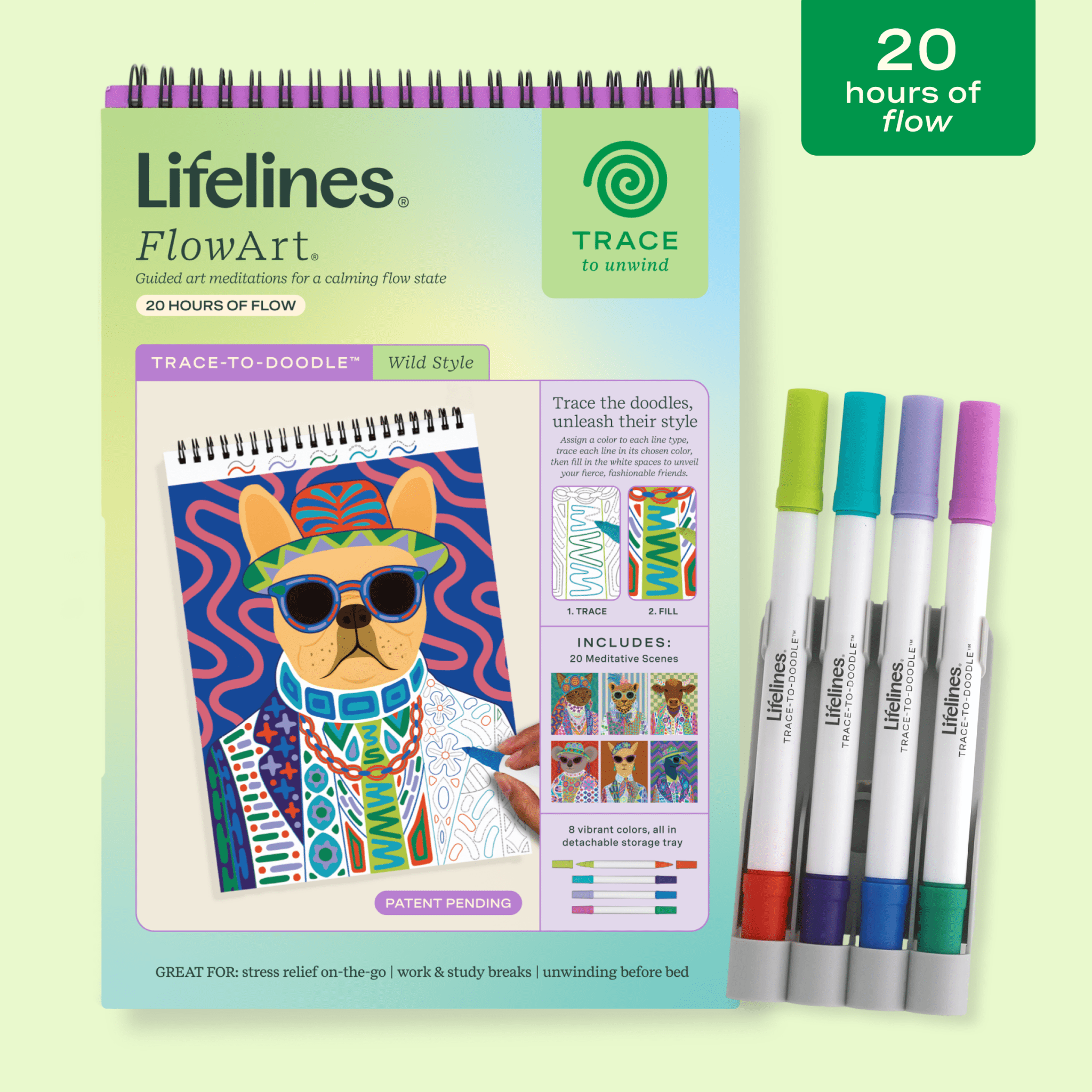FlowArt® - Trace - To - Doodle, Wild Style - Lifelines