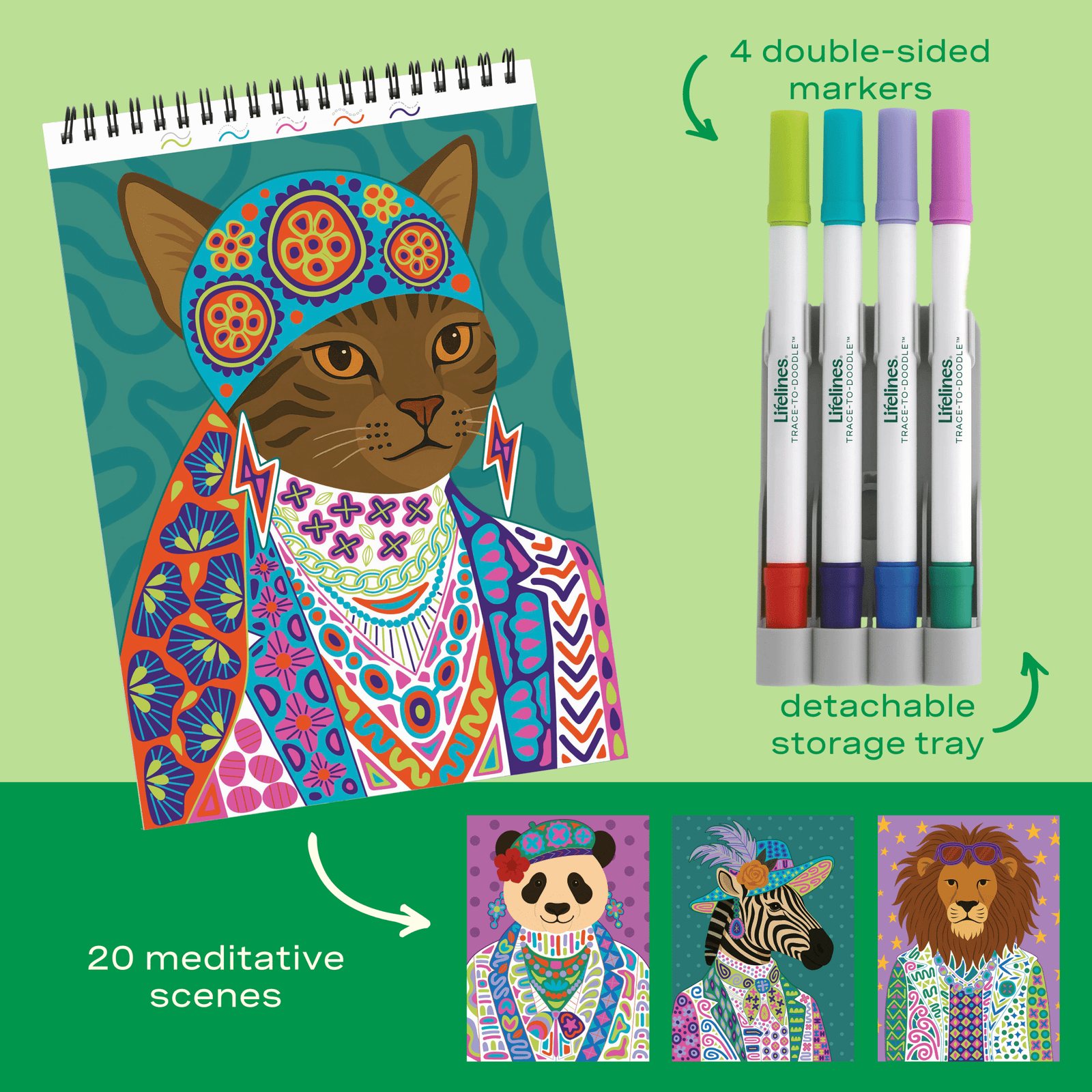 FlowArt® - Trace - To - Doodle, Wild Style - Lifelines