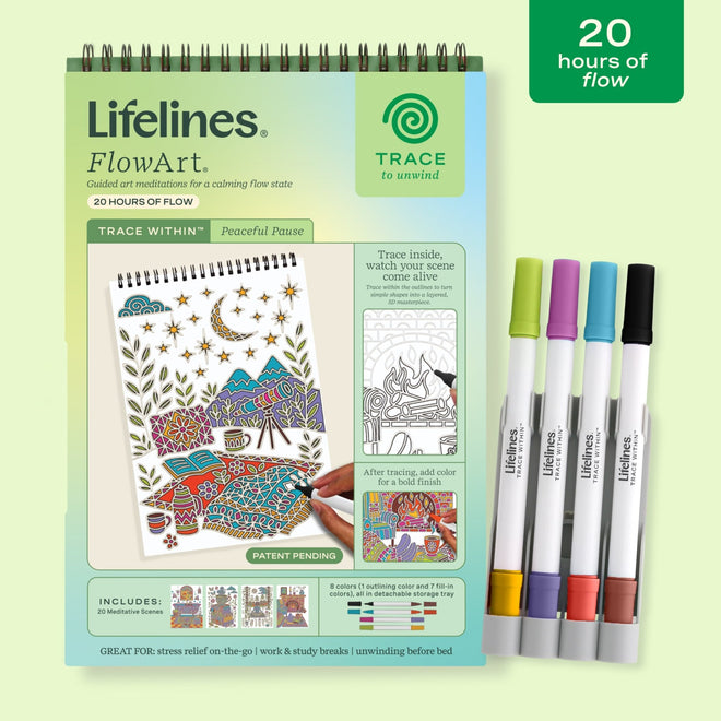 FlowArt® - Trace Within, Peaceful Pause - Lifelines