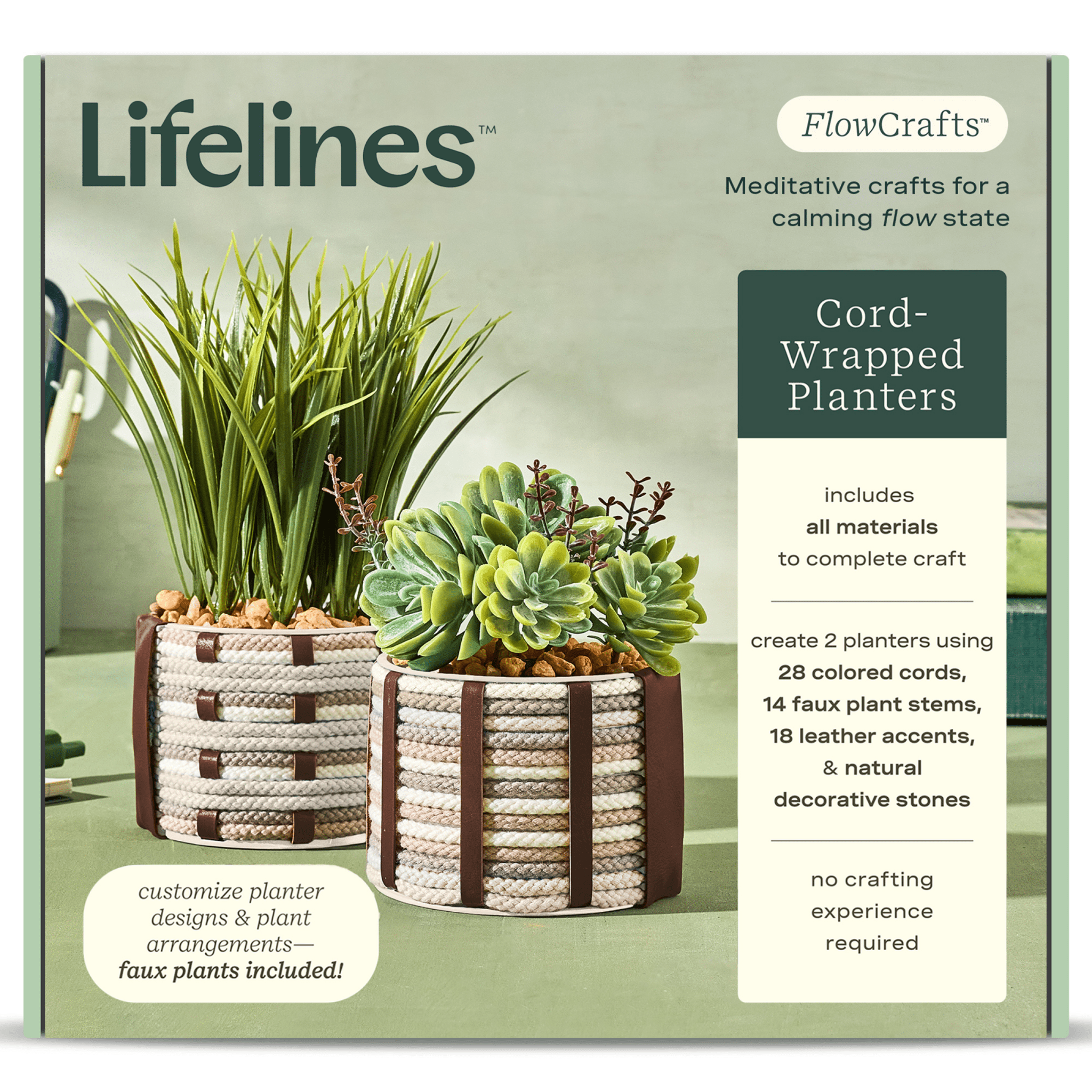 FlowCrafts: Cord - Wrapped Planters - Lifelines