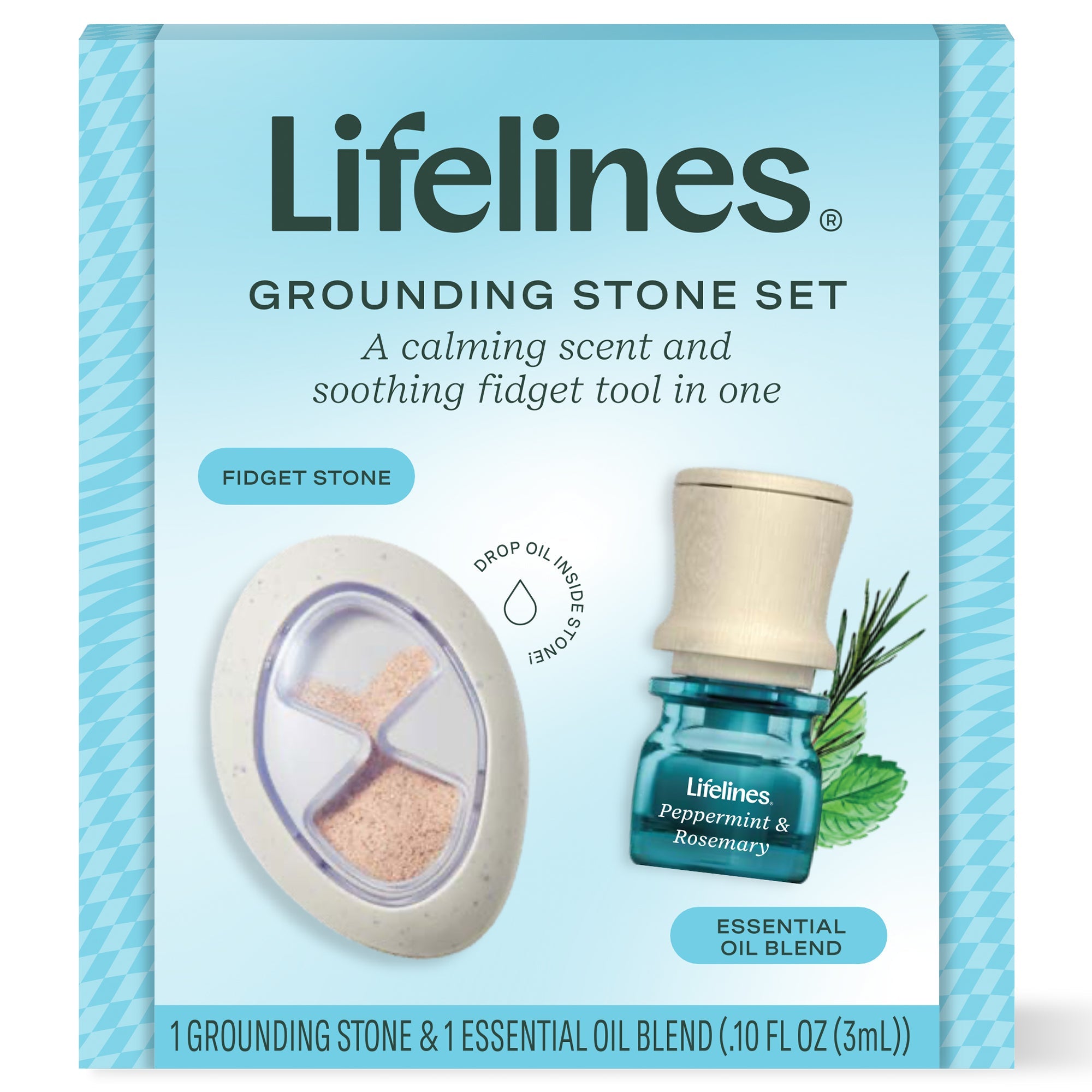 Grounding Stone Set - Peppermint & Rosemary - Lifelines