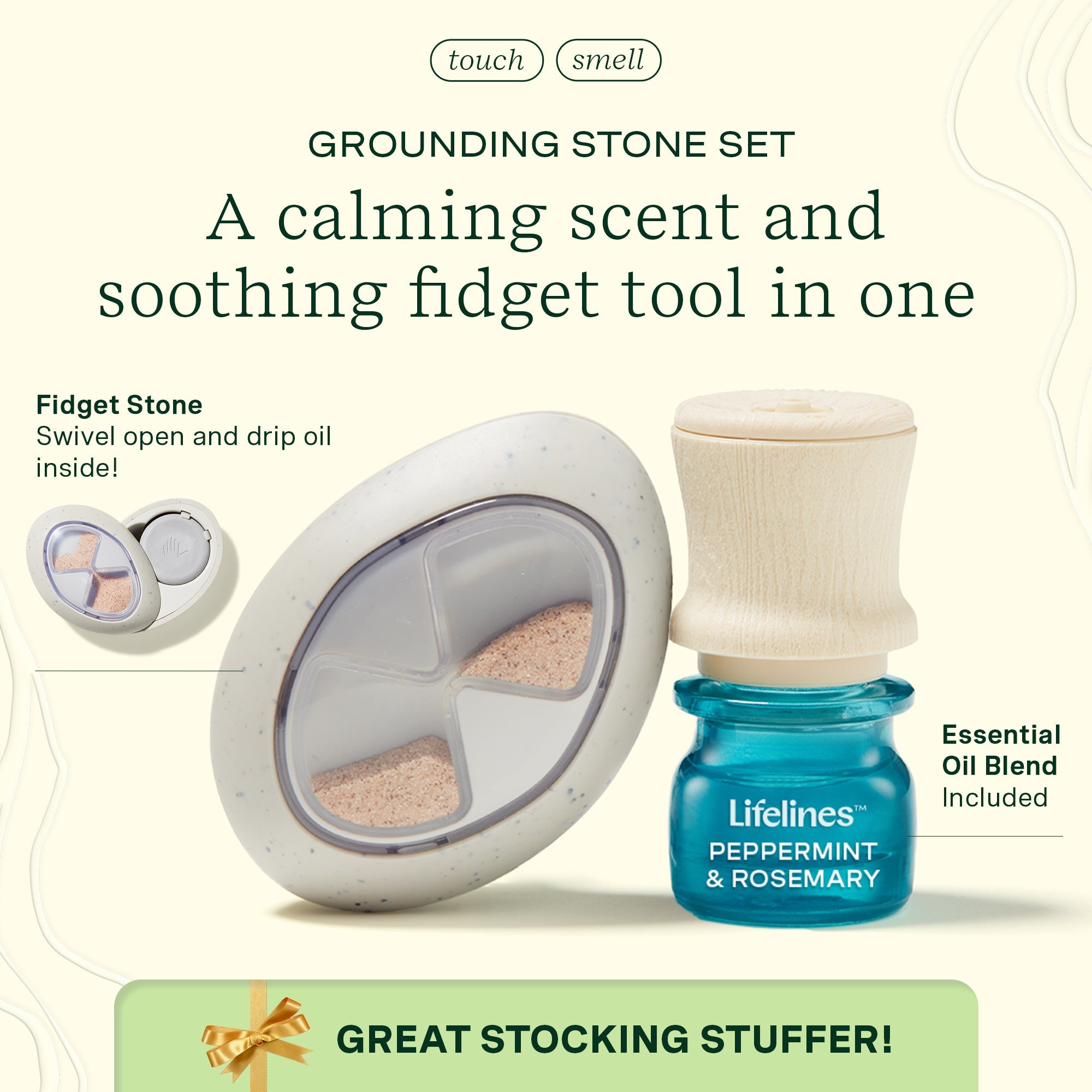 Grounding Stone Set - Peppermint & Rosemary – Lifelines