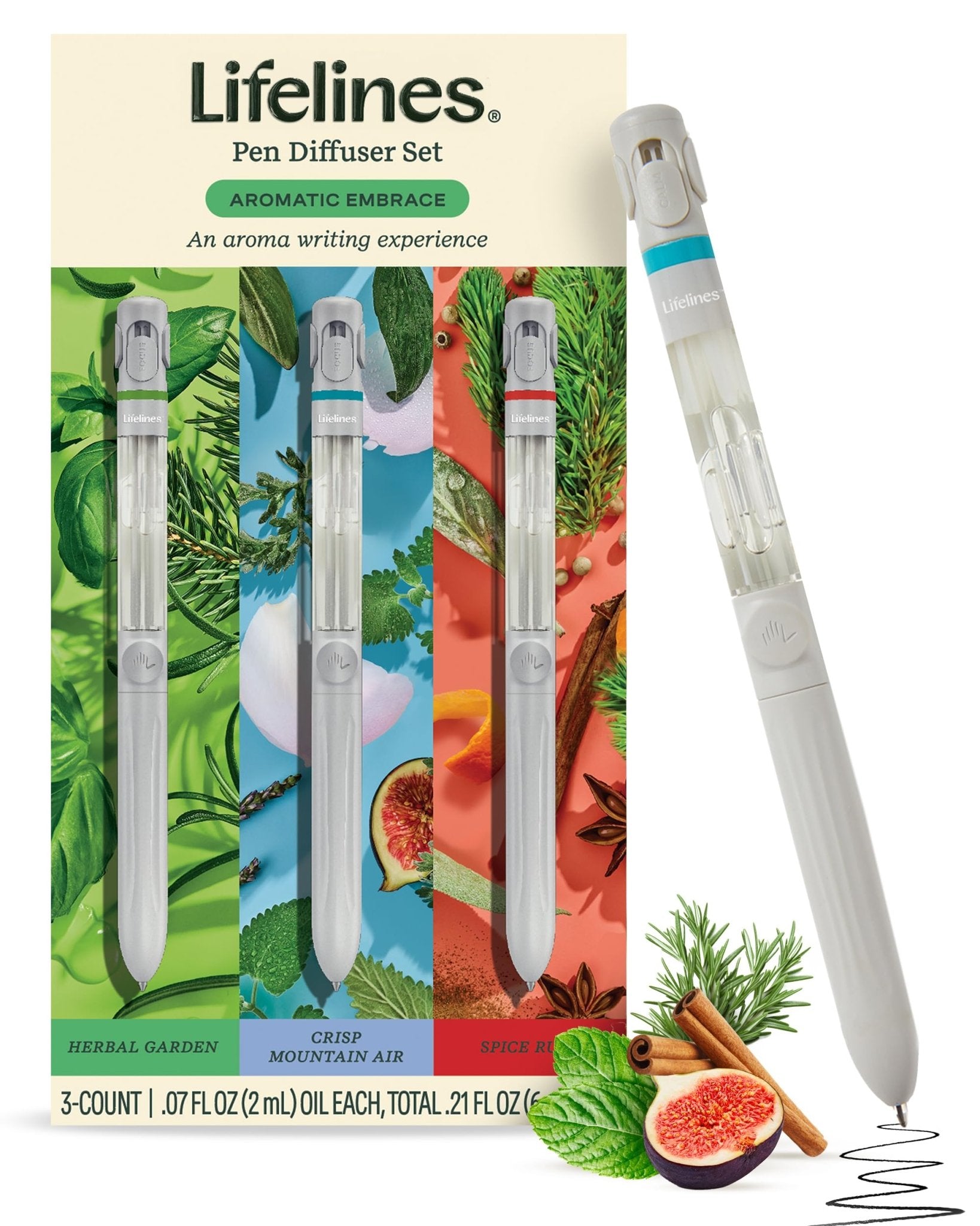 Lifelines 3 Pack Pen Diffuser - Aromatic Embrace - Lifelines