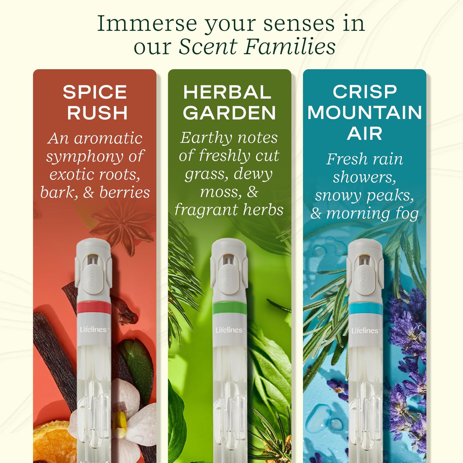 Lifelines 3 Pack Pen Diffuser - Aromatic Embrace - Lifelines