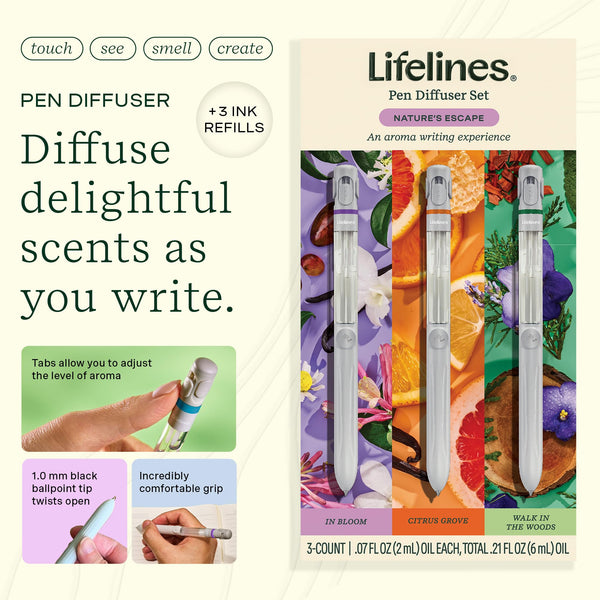 Lifelines 3 Pack Pen Diffuser - Nature's Escape - Lifelines