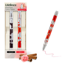 Scented Lava Pen 2 Pack - Black/Red - Lifelines