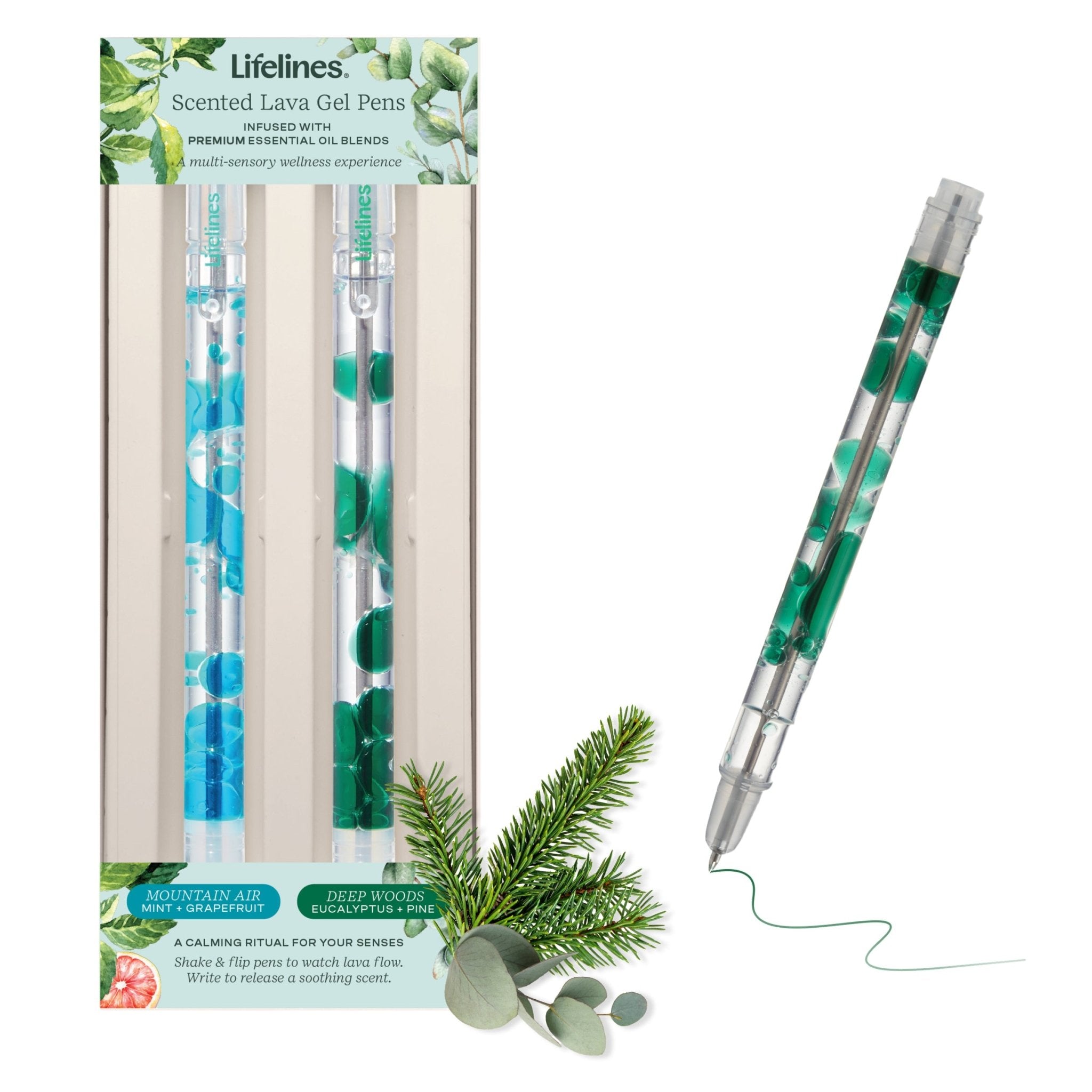 Scented Lava Pen 2 Pack - Blue/Green – Lifelines