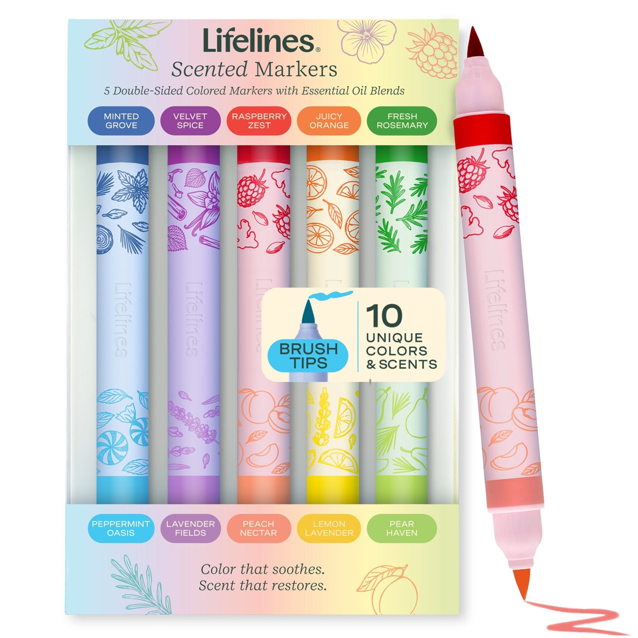 Scented Markers - 10 Colors - Lifelines