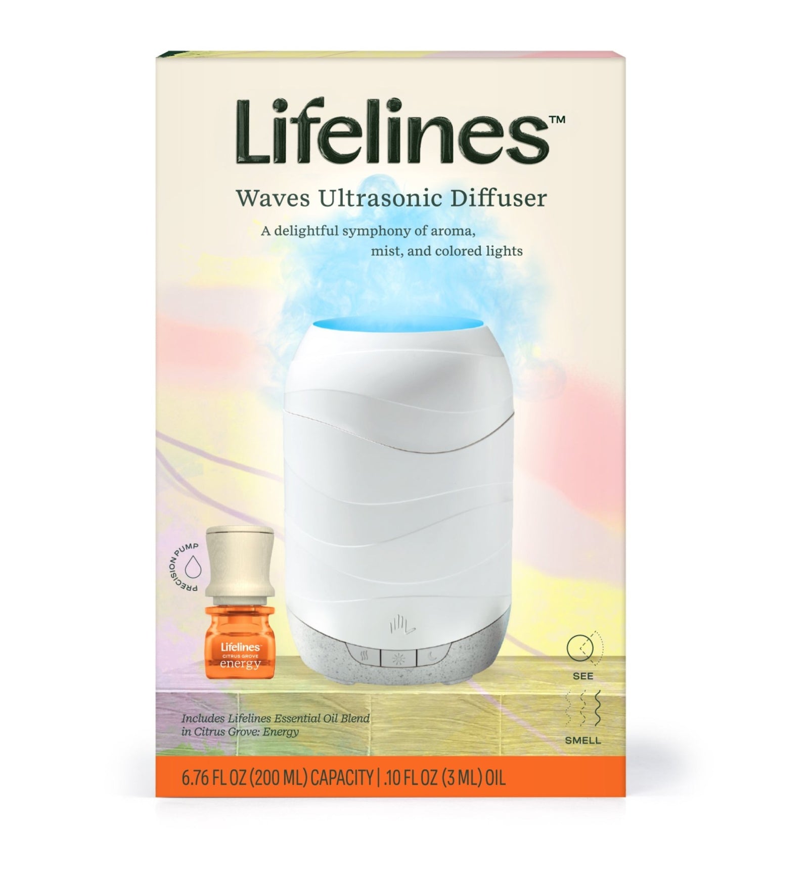 Waves Ultrasonic Diffuser - 200mL - Lifelines