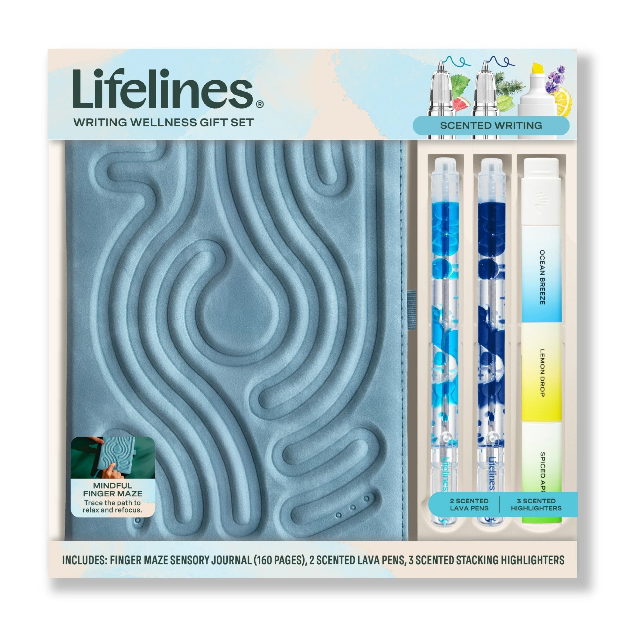 Writing Wellness Journal Set - Blue - Lifelines