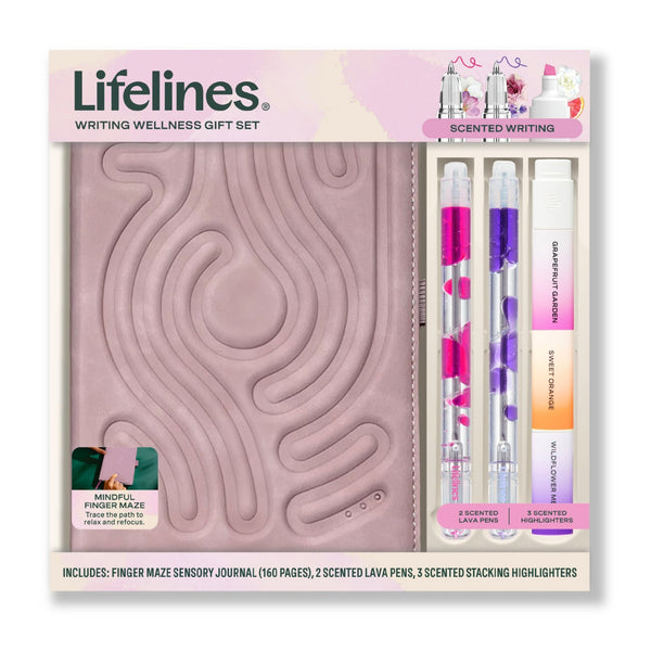 Writing Wellness Journal Set - Dusty Pink - Lifelines