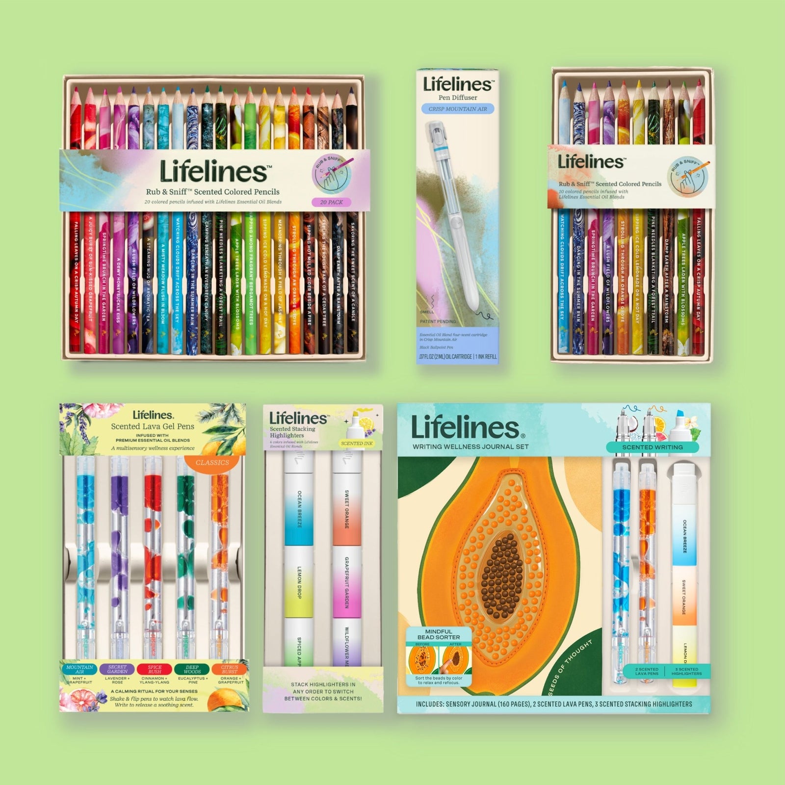 Writing Wellness Journal Set - Papaya - Lifelines